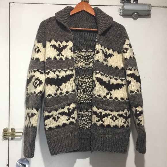 TUAK HAND KNITTED CARDIGAN SWEATERS SIZE M - Picture 4 of 8